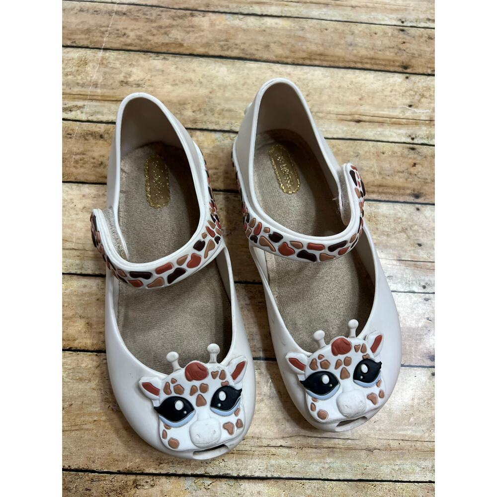 Mini Melissa Giraffe Mary Jane Jelly Shoes Toddler Girls Size 10